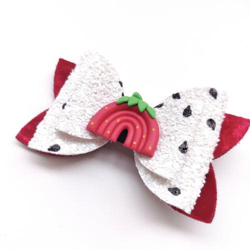 Strawberry Rainbow Bow