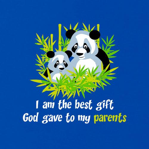 I am the Best Gift - Premium Round Neck Cotton Tees for Kids - Electric Blue
