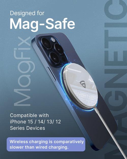 RAEGR MagFix Arc M500 15W Mag-Safe Compatible Wireless Charger