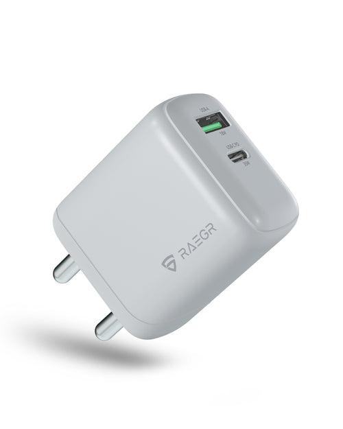 RAEGR RapidLink 600, 35W GaN Adapter, Type-C PD + USB-A