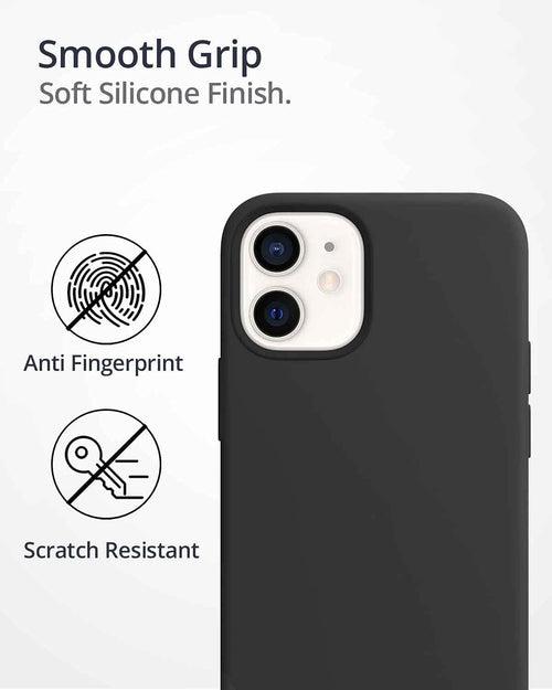 RAEGR iPhone 12 / iPhone 12 Pro 5G MagFix Magnetic Case, Supports Mag-Safe Wireless Charging 6.1"- Silicone Case