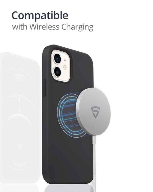 RAEGR iPhone 12 / iPhone 12 Pro 5G MagFix Magnetic Case, Supports Mag-Safe Wireless Charging 6.1"- Silicone Case