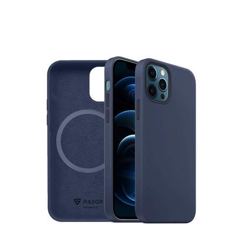 RAEGR iPhone 12 / iPhone 12 Pro 5G MagFix Magnetic Case, Supports Mag-Safe Wireless Charging 6.1"- Silicone Case