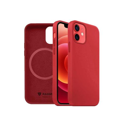 RAEGR iPhone 12 / iPhone 12 Pro 5G MagFix Magnetic Case, Supports Mag-Safe Wireless Charging 6.1"- Silicone Case