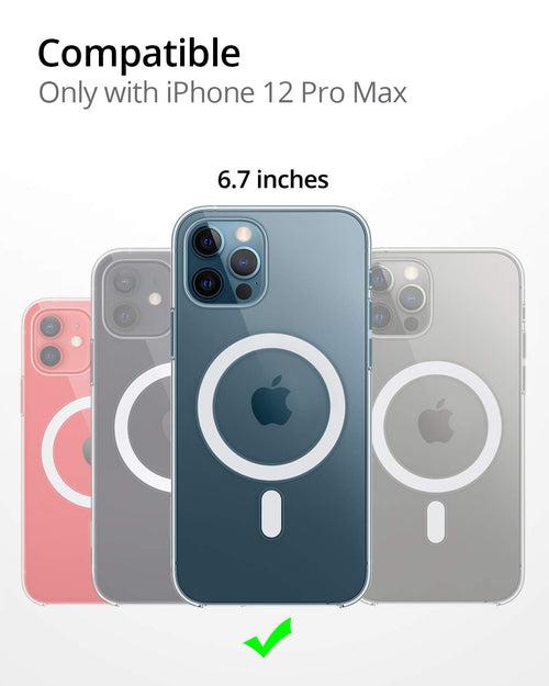 RAEGR iPhone 12 Pro Max 5G MagFix Magnetic Case, Supports Mag-Safe Wireless Charging 6.7"- Air Hybrid Case