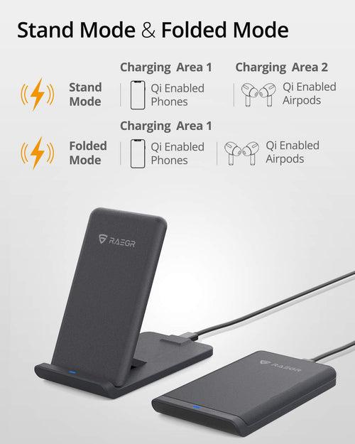 RAEGR Arc 1100 [2-in-1] Wireless Charging Stand