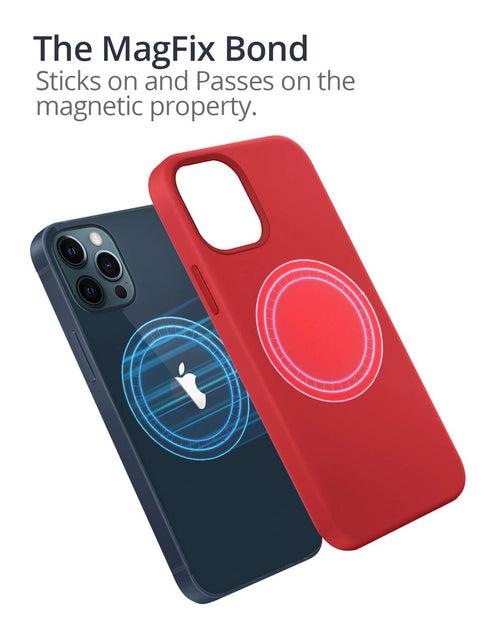 RAEGR iPhone 12 / iPhone 12 Pro 5G MagFix Magnetic Case, Supports Mag-Safe Wireless Charging 6.1"- Silicone Case