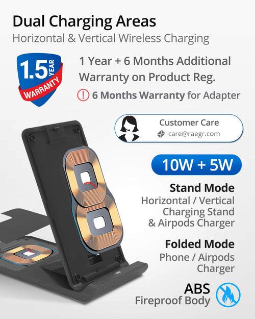 RAEGR Arc 1100 [2-in-1] Wireless Charging Stand