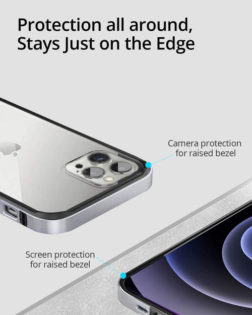 RAEGR iPhone 12 Pro Max 5G Anodized Aluminum Bumper Case, Supports Mag-Safe Wireless Charging 6.7"- Edge Armor Case