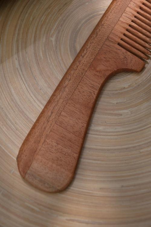 Neem Wood Comb With Handle