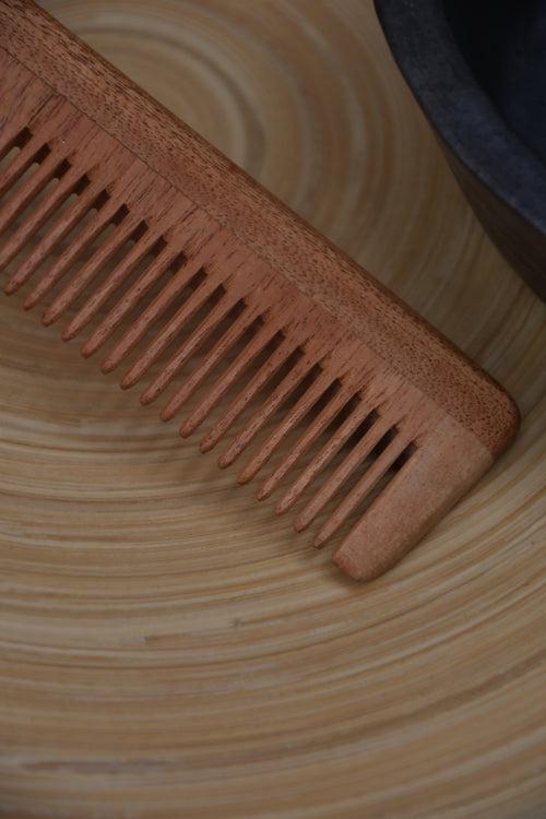 Neem Wood Comb With Handle