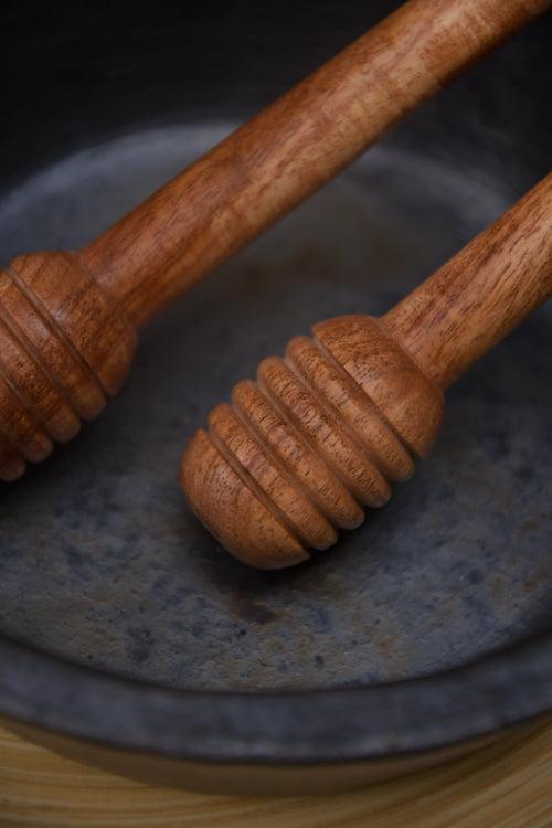 Neem Wood Honey Dipper - Set of 2