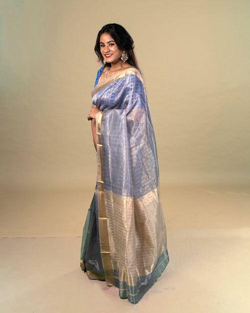 Noorie Maheshwari silk saree - Purple