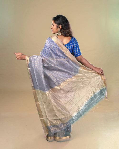 Noorie Maheshwari silk saree - Purple