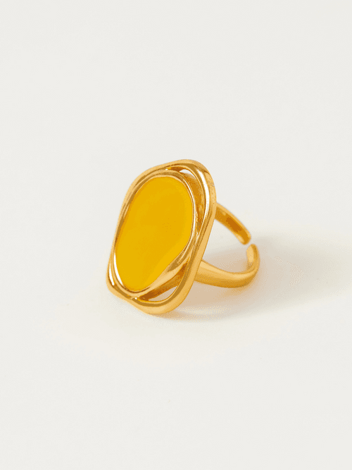 Fashion Jewelry-18k Gold Plated-Rings-Copacabana-Yellow-RIVA1001_Y-Fashion Edit Voyce