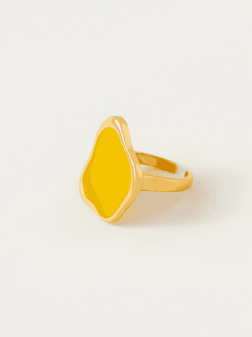 Fashion Jewelry-18k Gold Plated-Rings-Noosa-Yellow-RIVA1007_Y-Fashion Edit Voyce