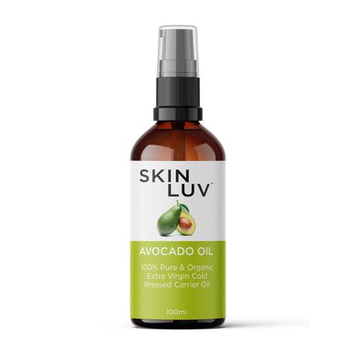 SKINLUV Avocado Oil 100% Pure & Organic Extra Virgin Cold Pressed Carrier Oil 100ml