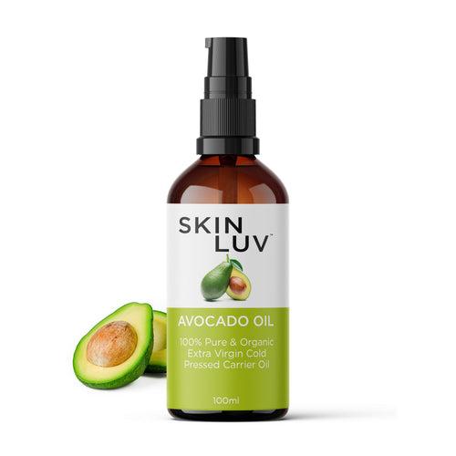 SKINLUV Avocado Oil 100% Pure & Organic Extra Virgin Cold Pressed Carrier Oil 100ml