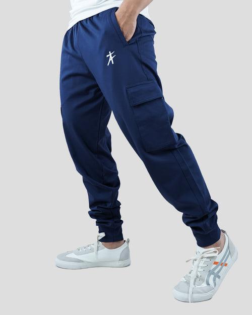 Emblem Cargo Joggers (Navy)