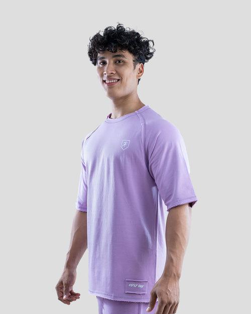 Raw Oversize T-Shirt (Lilac)