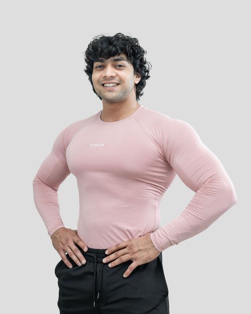 Ace compression Full Sleeve T-shirt (Rusty Pink)