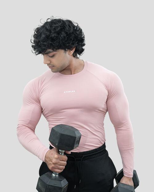 Ace compression Full Sleeve T-shirt (Rusty Pink)