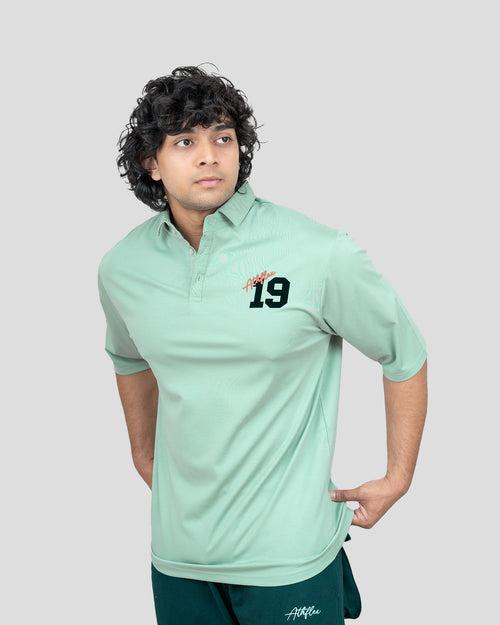 Clique oversize Polo T-shirts (Pistachio Green)