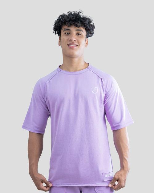Raw Oversize T-Shirt (Lilac)