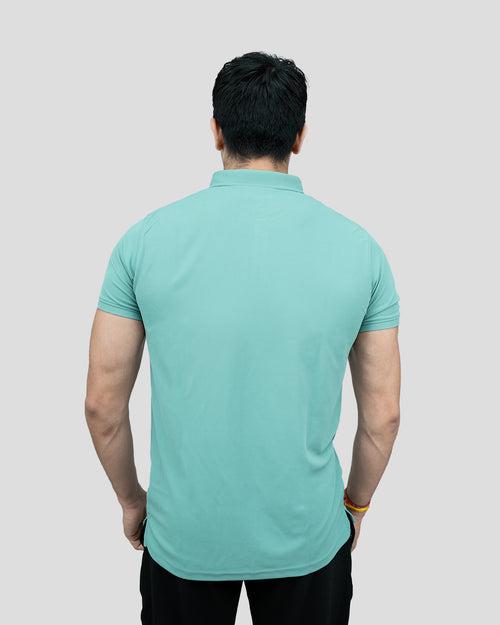 Pique Polo T-shirt  (Persian Green)