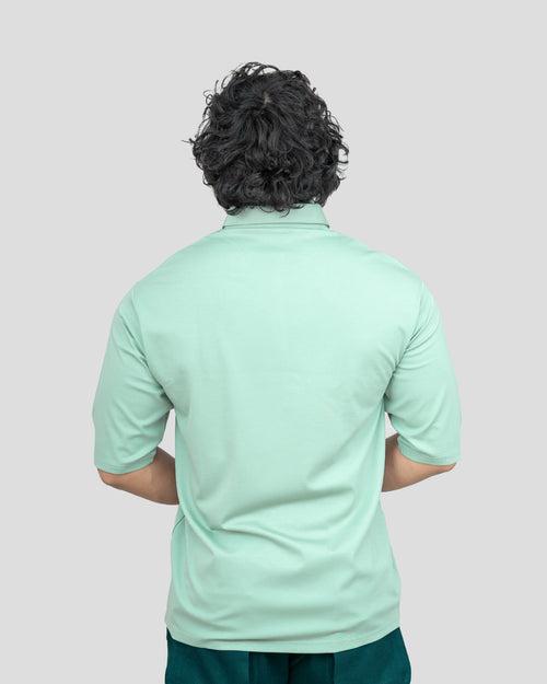 Clique oversize Polo T-shirts (Pistachio Green)