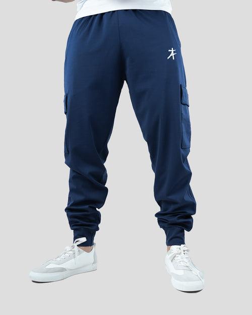 Emblem Cargo Joggers (Navy)