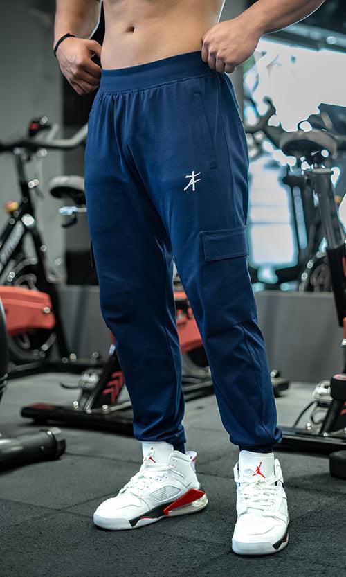 Emblem Cargo Joggers (Navy)