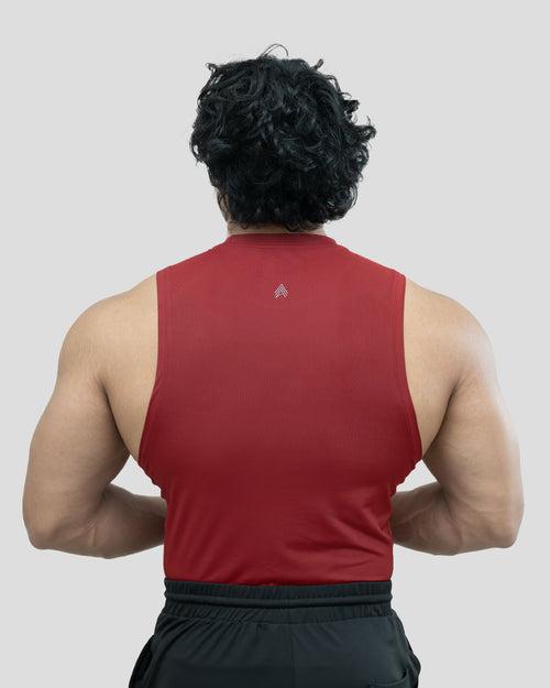 Ace compression Tank  (Maroon)
