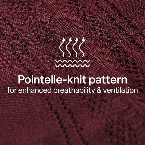 At-Ease Cotton Knit Pointelle Top