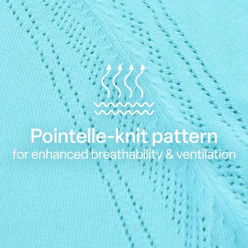 At-Ease Cotton Knit Pointelle Top