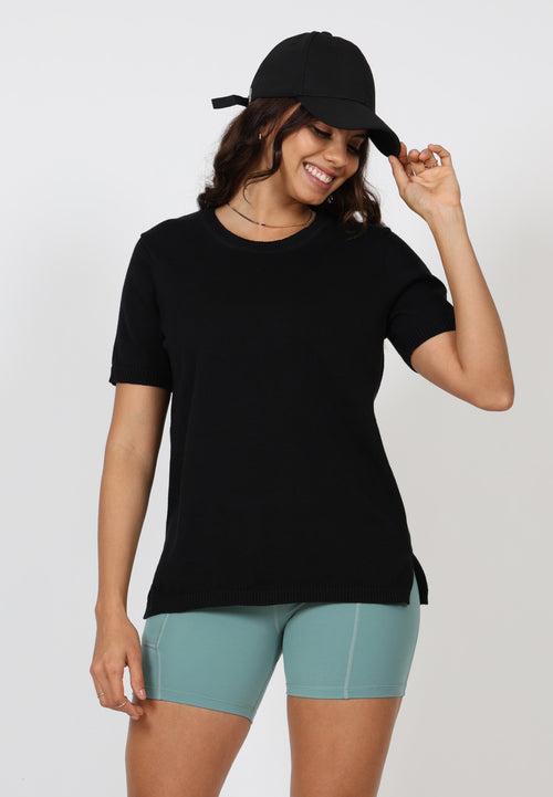 At-Ease Cotton Knit Top