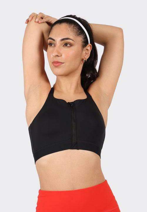 Zip-Up Sports Bra