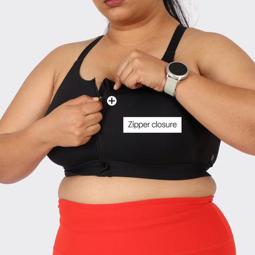 Zip-Up Sports Bra