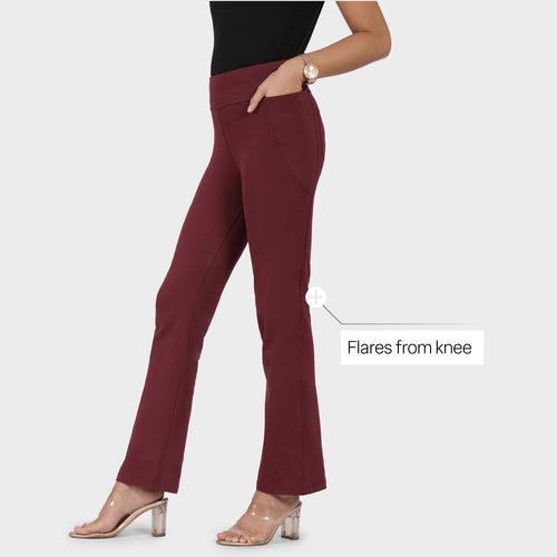 Groove-In Cotton Flare Pants Tall