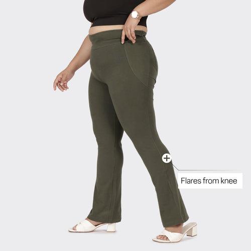 Groove-In Cotton Flare Pants Tall