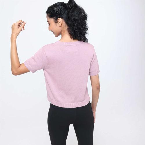 At-Ease Cotton Knit Crop Top