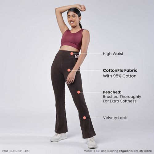 Groove-In Cotton Flare Pants Tall