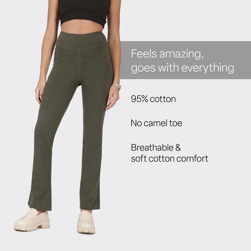 Groove-In Cotton Flare Pants Tall