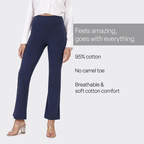 Groove-In Cotton Flare Pants