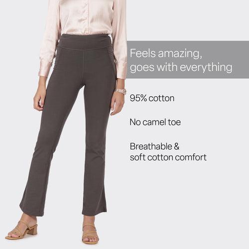 Groove-In Cotton Flare Pants Tall