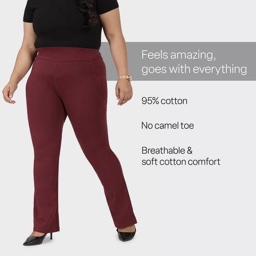 Groove-In Cotton Flare Pants Tall