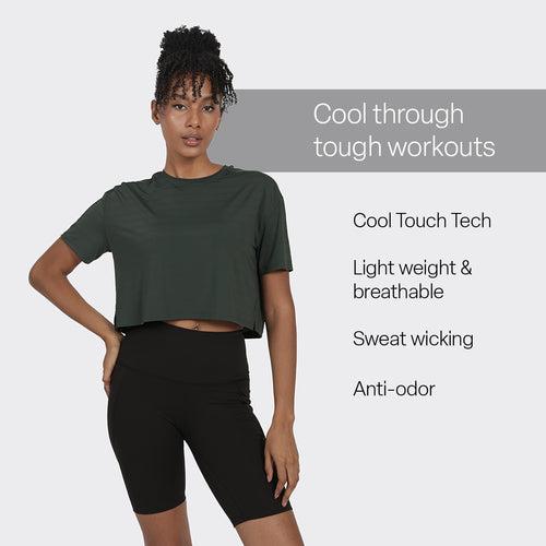 AeroCool™ Training - Mesh Boxy Crop