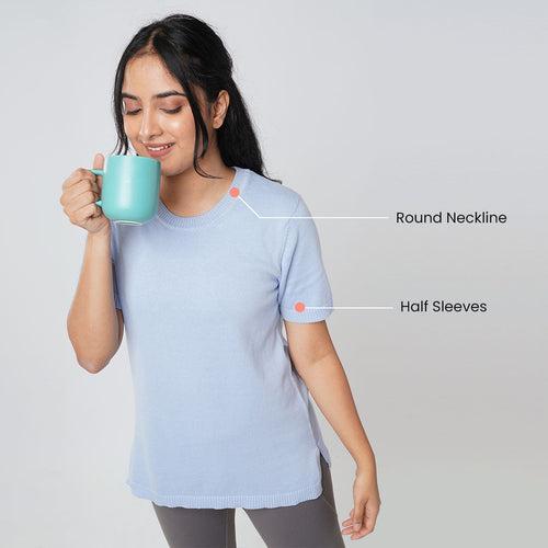 The At-Ease Cotton Knit Top