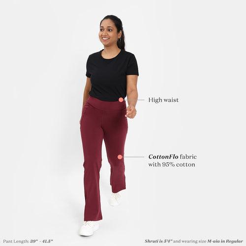 Groove-In Cotton Flare Pants Tall