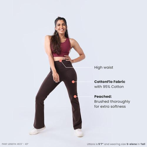 Groove-In Cotton Flare Pants Tall